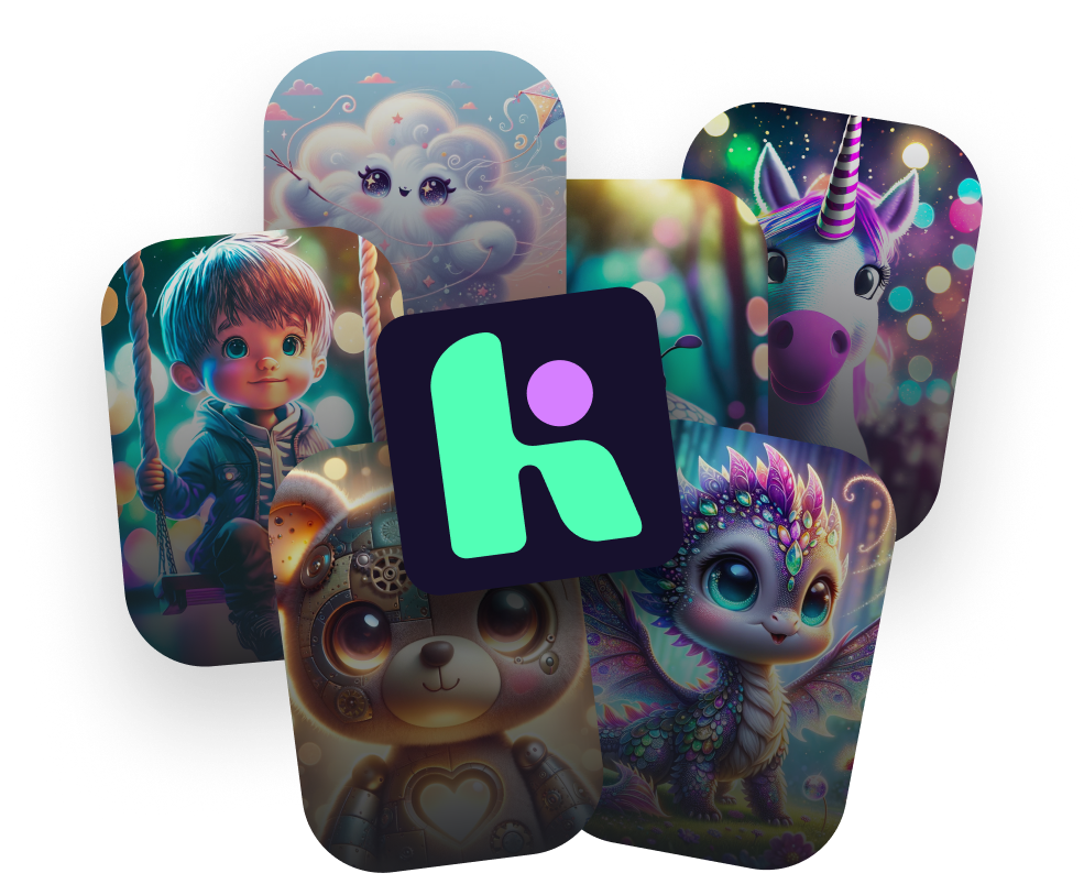 KiddoTales — appdesign och illustration