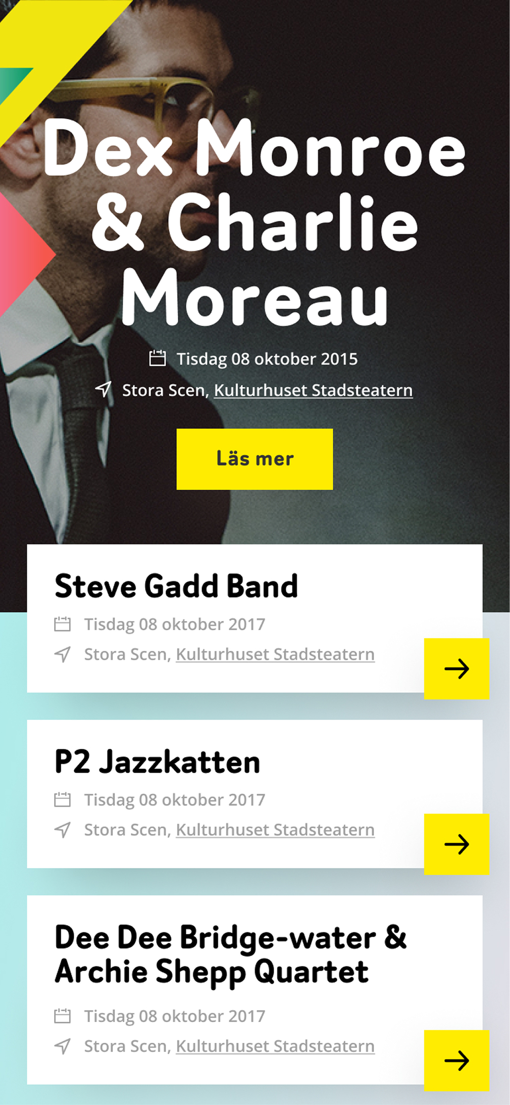 The festival home page